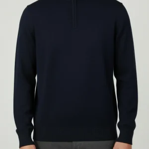 STENSTRÖMS Merino Half Zip - Navy