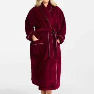 Unisex Morgonrock  - Berry