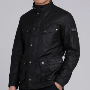 BARBOUR International Duke Wax Jacket - Black