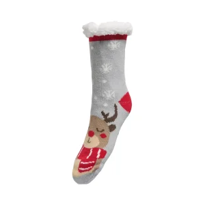 ONLCHRISTMAS – Grå teddy socka
