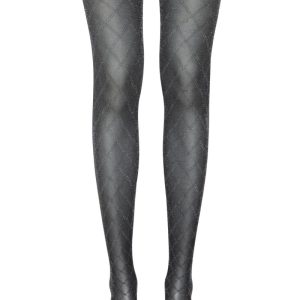 Emmy Strumpbyxor – Svart/ Silver