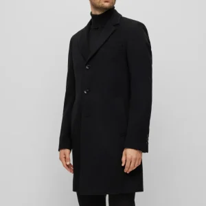 BOSS Hyde Cashmere Coat - Black