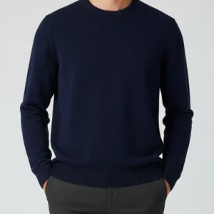 STENSTRÖMS Thick Merino Sweater - Navy