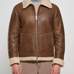 BOMBOOGIE Shearling Jacket - Brown