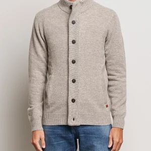 BARBOUR Essential Patch Zip Through Cardigan - New Stone